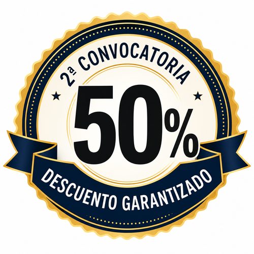 Sello 50% descuento 2ª convocatoria